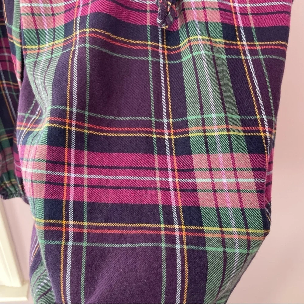 Gap Kids Long Sleeve Plaid Girls Top. Size XL